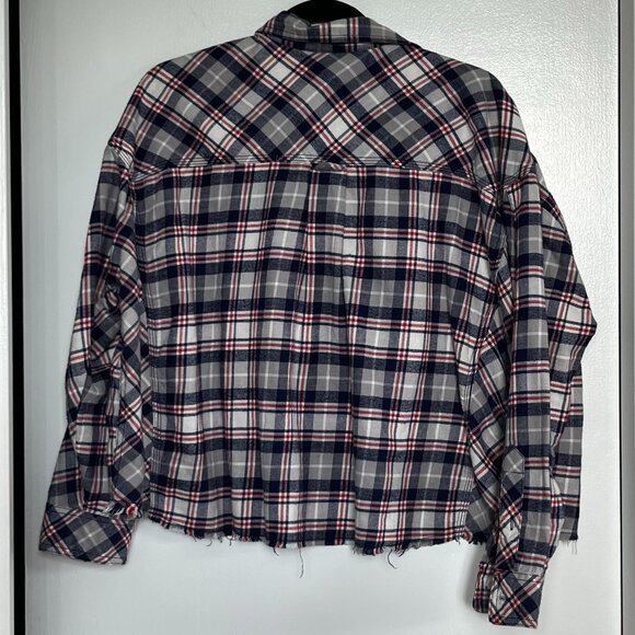 BDG Cropped Plaid Flannel - Picture 2 of 4